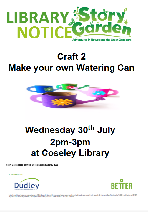Coseley Library - Watering Can Craft